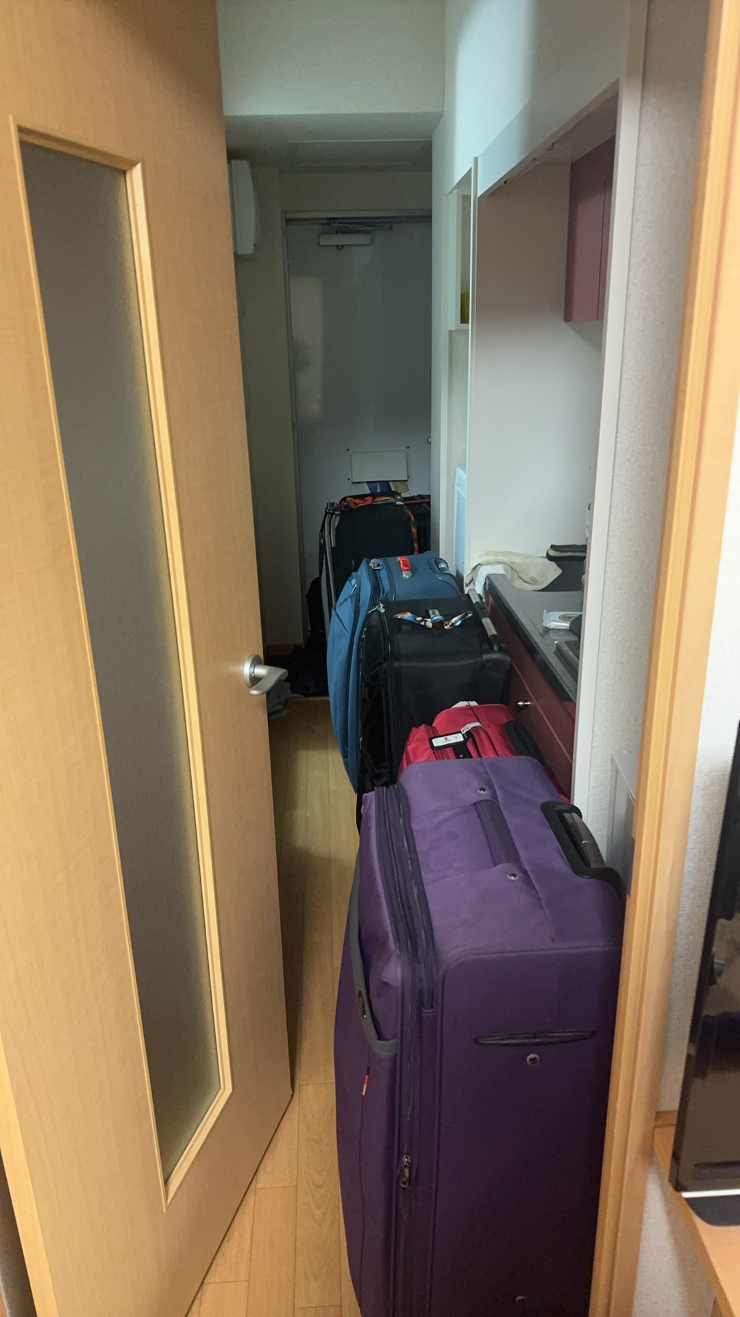 去掉行李箱就没剩下多少地方了